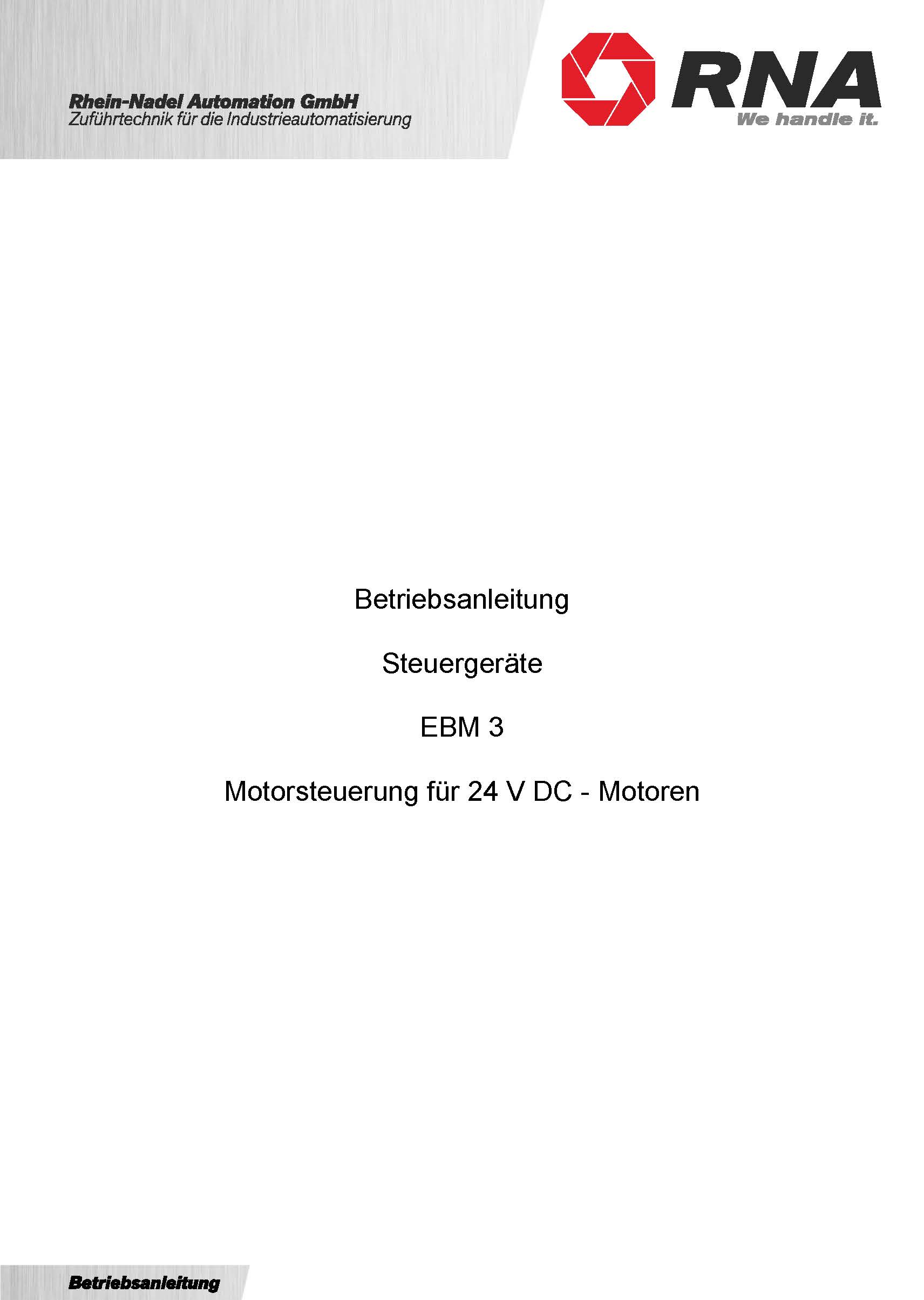 Steuergerät - EBM3